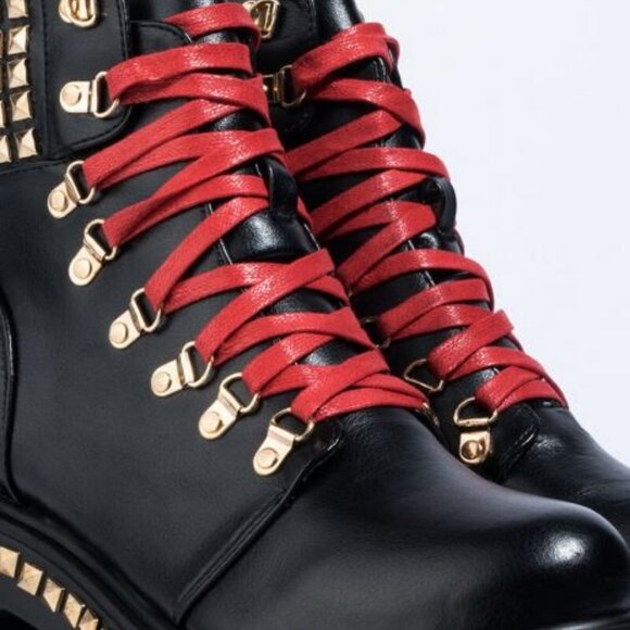 BIG STEPPIN  STUDDED CHUNKY HEEL BOOT ( BRAND NEW !!!!!!!!!!!! ) - Picture 5 of 8